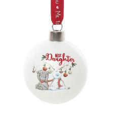 Best Daughter Me To You Bear Christmas Bauble Image Preview